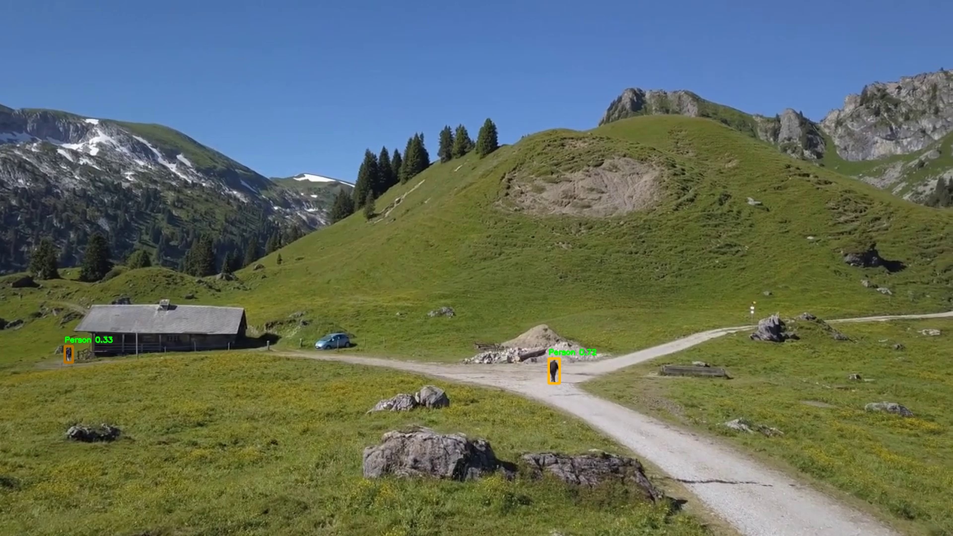 Open terrain long-range detection example